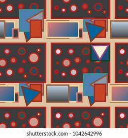 Abstract color seamless pattern for new background.