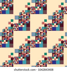 Abstract color seamless pattern for new background.