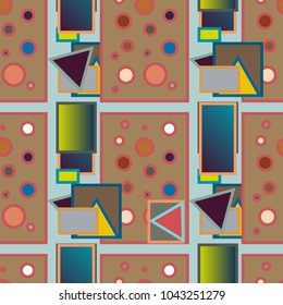 Abstract color seamless pattern for new background.