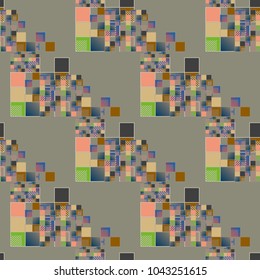 Abstract color seamless pattern for new background.