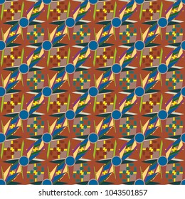Abstract color seamless pattern for new background.
