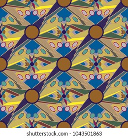 Abstract color seamless pattern for new background.
