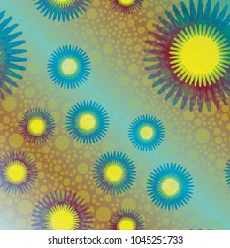 Abstract color seamless pattern for new background.