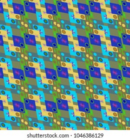 Abstract color seamless pattern for new background.