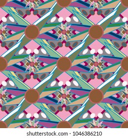 Abstract color seamless pattern for new background.