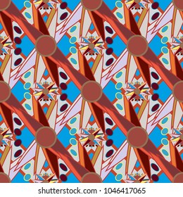 Abstract color seamless pattern for new background.