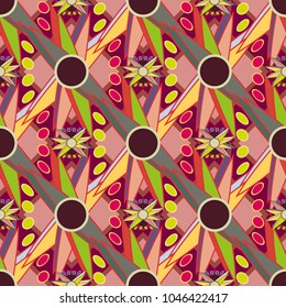 Abstract color seamless pattern for new background.