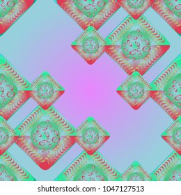 Abstract color seamless pattern for new background.