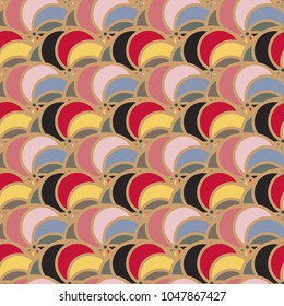 Abstract color seamless pattern for new background.