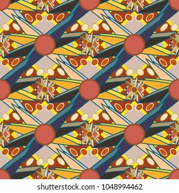 Abstract color seamless pattern for new background.