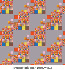 Abstract color seamless pattern for new background.