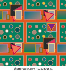 Abstract color seamless pattern for new background.