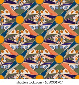 Abstract color seamless pattern for new background.