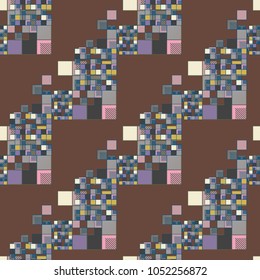 Abstract color seamless pattern for new background.