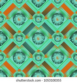 Abstract color seamless pattern for new background.