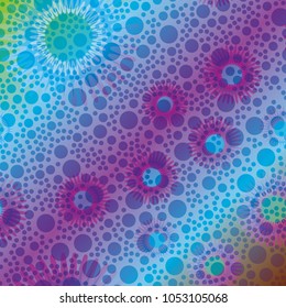Abstract color seamless pattern for new background.