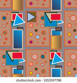 Abstract color seamless pattern for new background.
