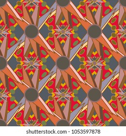 Abstract color seamless pattern for new background.