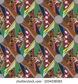 Abstract color seamless pattern for new background.