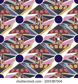 Abstract color seamless pattern for new background.