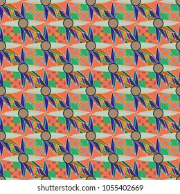 Abstract color seamless pattern for new background.