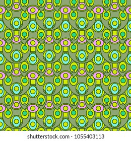 Abstract color seamless pattern for new background.