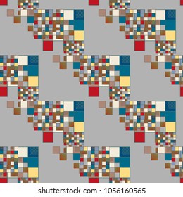 Abstract color seamless pattern for new background.