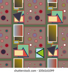 Abstract color seamless pattern for new background.