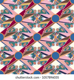 Abstract color seamless pattern for new background.