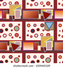 Abstract color seamless pattern for new background.