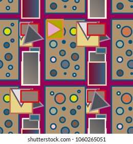 Abstract color seamless pattern for new background.
