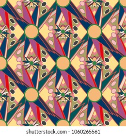 Abstract color seamless pattern for new background.