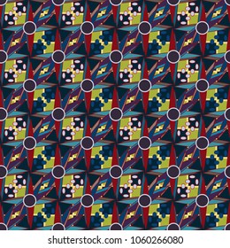 Abstract color seamless pattern for new background.