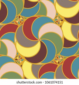 Abstract color seamless pattern for new background.