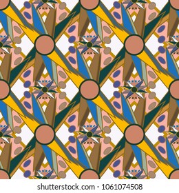 Abstract color seamless pattern for new background.