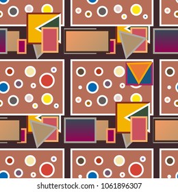 Abstract color seamless pattern for new background.