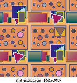 Abstract color seamless pattern for new background.