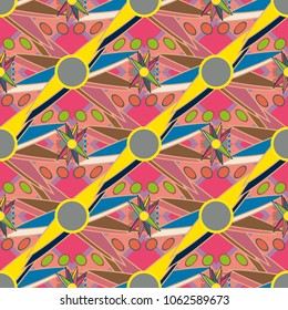 Abstract color seamless pattern for new background.