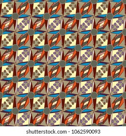 Abstract color seamless pattern for new background.