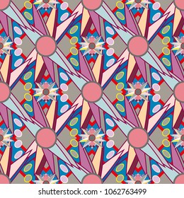 Abstract color seamless pattern for new background.