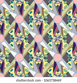 Abstract color seamless pattern for new background.