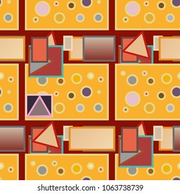 Abstract color seamless pattern for new background.