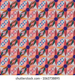 Abstract color seamless pattern for new background.