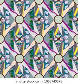 Abstract color seamless pattern for new background.