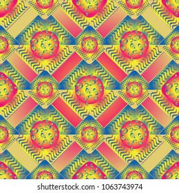 Abstract color seamless pattern for new background.