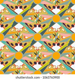 Abstract color seamless pattern for new background.
