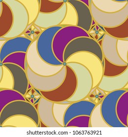 Abstract color seamless pattern for new background.
