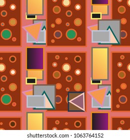 Abstract color seamless pattern for new background.