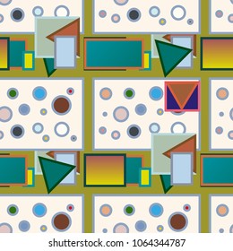 Abstract color seamless pattern for new background.