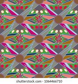 Abstract color seamless pattern for new background.